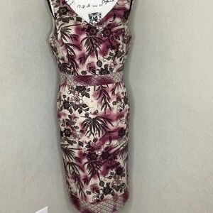 760 - Peck & Peck NWOT  multicolored midi sheath dress, Size 10